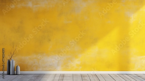 Canvas of Elegance: Background Yellow Wall Design