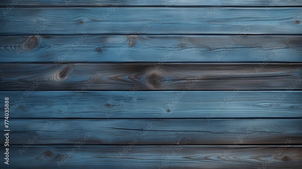 Obraz premium Forest Aura: Ultra-Realistic Blue Wooden Style Backdrop