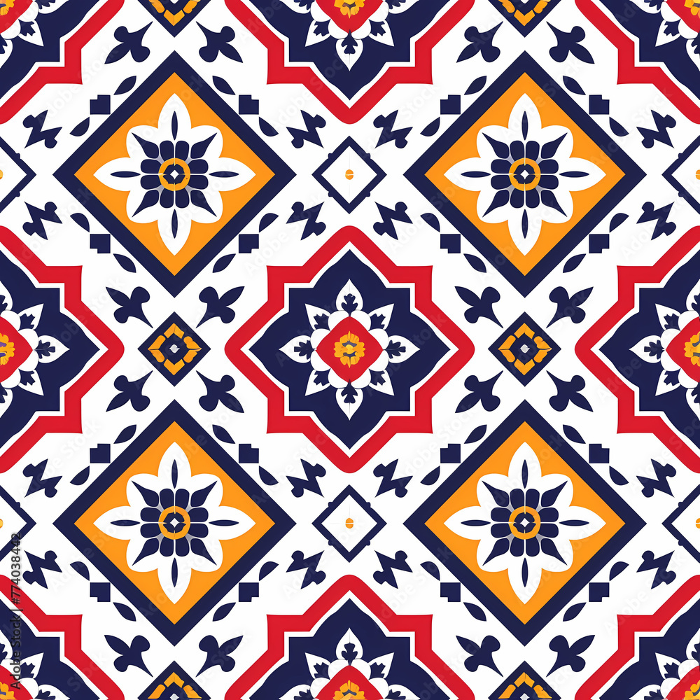 Pattern seamless design, wallpaper, flower, fabric, carpet, mandalas, clothing, wrapping, sarong, tablecloth, shape, geometric pattern, ethnic pattern, traditional. illustration