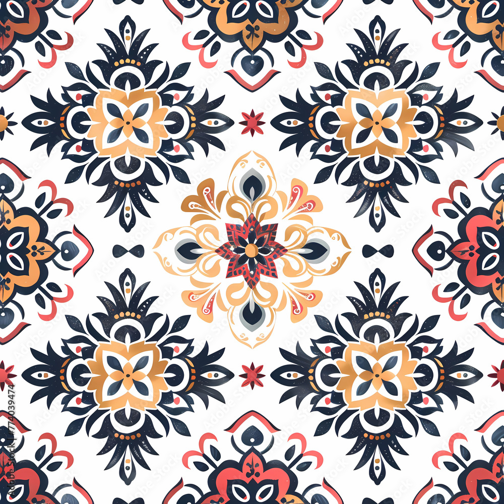 Pattern seamless design, wallpaper, flower, fabric, carpet, mandalas, clothing, wrapping, sarong, tablecloth, shape, geometric pattern, ethnic pattern, traditional. illustration Pattern seamless design, wallpaper, flower, fabric, carpet, mandalas, clothing, wrapping, sarong, tablecloth, shape, geometric pattern, ethnic pattern, traditional. illustration