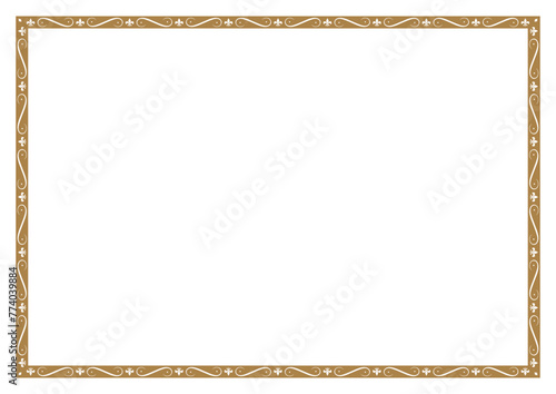 Vector frame for your text, photos or invitations, Frame blank. Elegant frame for certificate, diploma, voucher. vector frame for invitation, congratulation