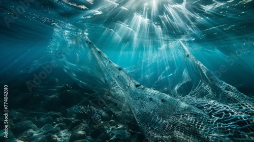 Abandoned fishing nets an environmental problem for the underwater world