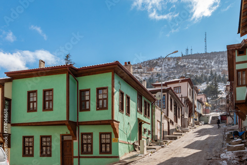 A different view from the houses, mansions and beautiful streets of historical Afyonkarahisar