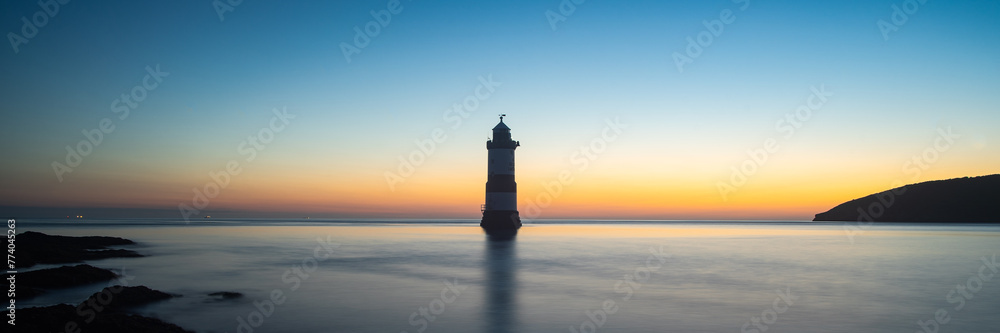 Penmon Point lighthouse at Sunrise