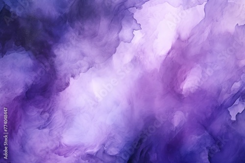 Purple abstract watercolor stain background pattern