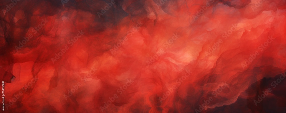 Red abstract watercolor stain background pattern - obrazy, fototapety, plakaty 