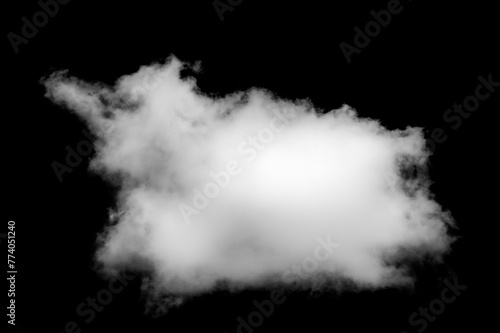 White cloud on a black background. A stunning contrast for design projects. Create eye-catching designs with a white cloud on a black background. Ideal for minimalist aesthetics