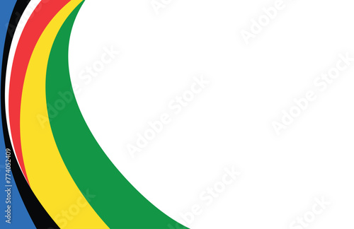Paralympic Games Abstract multicolored background. Vector graphics for design. lines, texture. Abstract curly line with olympics color.