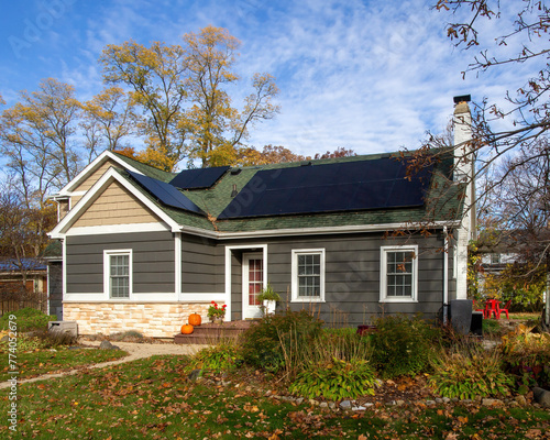 Charming restored Cape Cod home with solar panels.