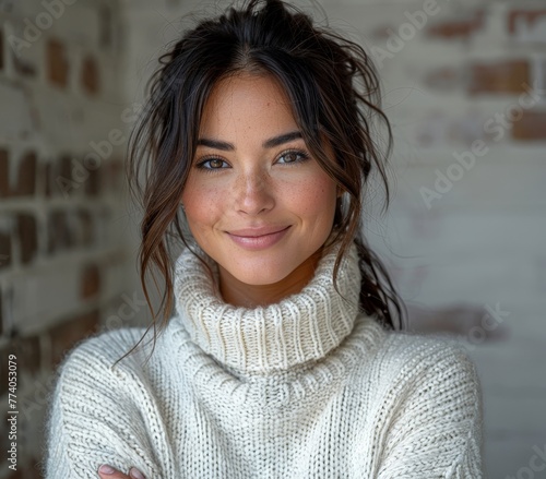 Attractive young woman with...