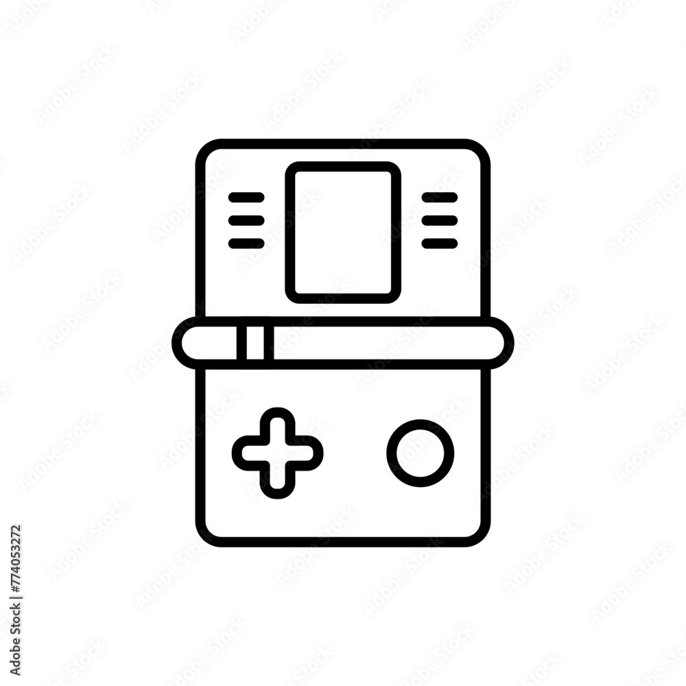 Handheld game outline icons, minimalist vector illustration ,simple transparent graphic element .Isolated on white background Handheld game outline icons, minimalist vector illustration ,simple transparent graphic element .Isolated on white background