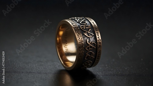 A ring of power, inscribed with ancient runes, that grants its wearer unseen abilities, coveted by many but mastered by few Generative AI