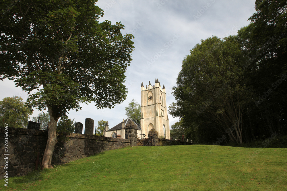 Glenorchy Parish Church and cemetery - Dalmally - Highlands - Scotland - UK