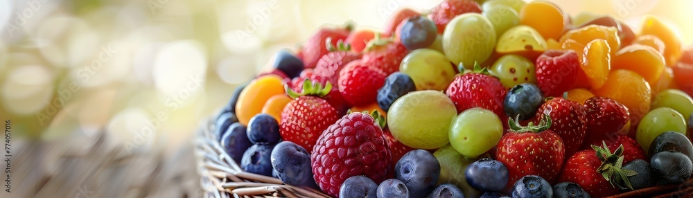 3D fruit basket vibrant summer mix 3D fruit basket vibrant summer mix