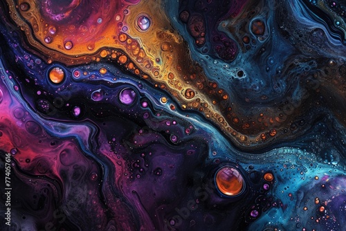 Abstract patterns background resembling cosmic phenomena, Background with abstract patterns resembling cosmic wonders.