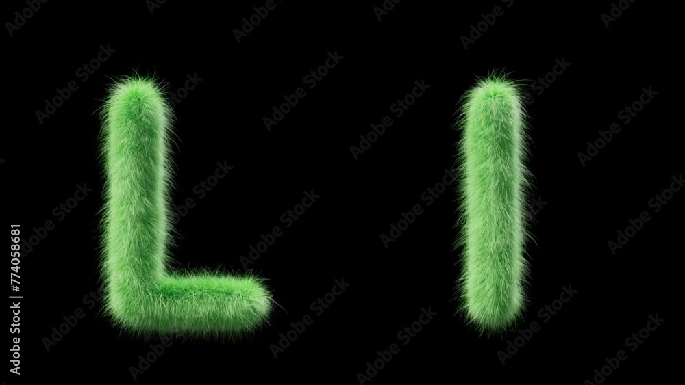 3D animation of a uppercase and lowercase grassy letter L. Sign in the style of field grass. The file contains an Alpha Channel. ProRes4 RGBA 3D animation of a uppercase and lowercase grassy letter L. Sign in the style of field grass. The file contains an Alpha Channel. ProRes4 RGBA
