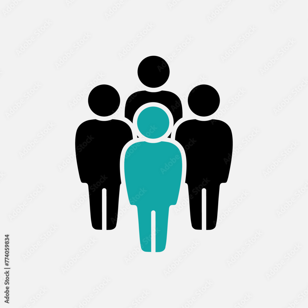 Symbol, people icon. Icon for infographics website design, logo, app, UI. Vector illustration Symbol, people icon. Icon for infographics website design, logo, app, UI. Vector illustration