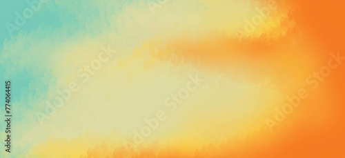 Natural background with gradient orange-green tones.