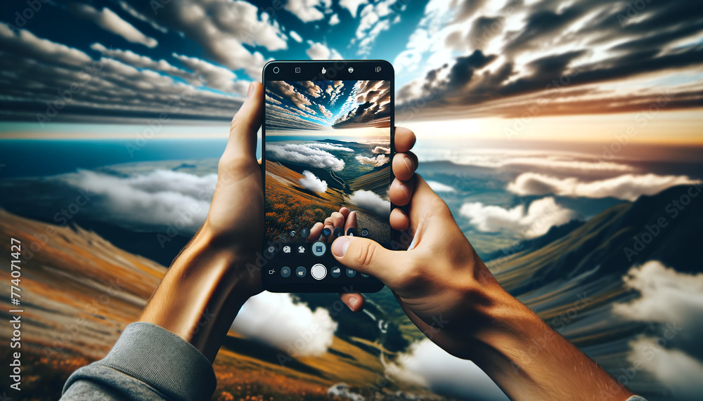 Fotografie person in the sky
