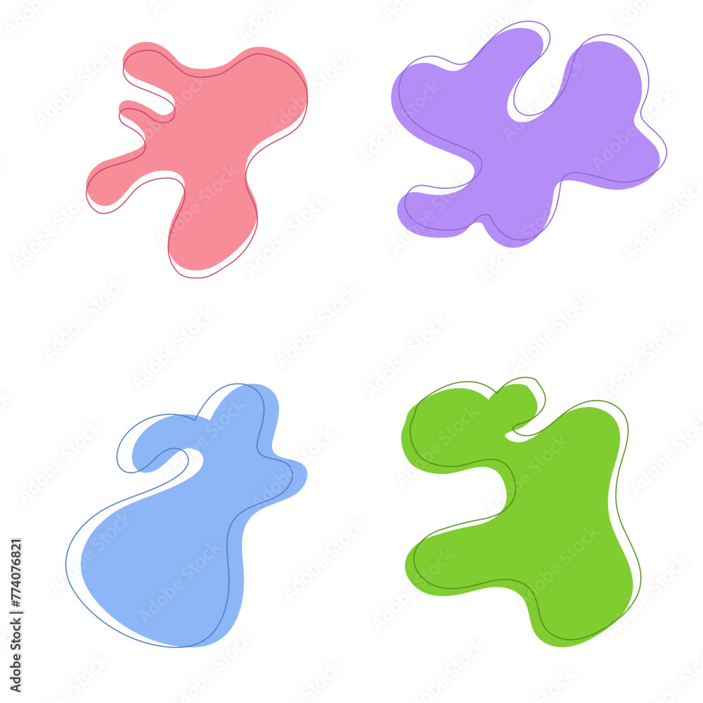 Abstract hand drawn shape background element Abstract hand drawn shape background element