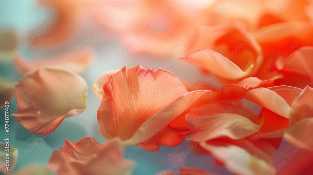 A stock image of petals with a blur effect