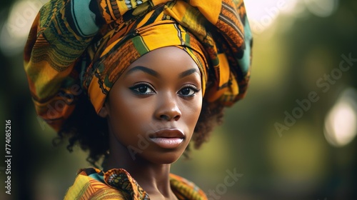 black girl from africa wearing reggae cloth