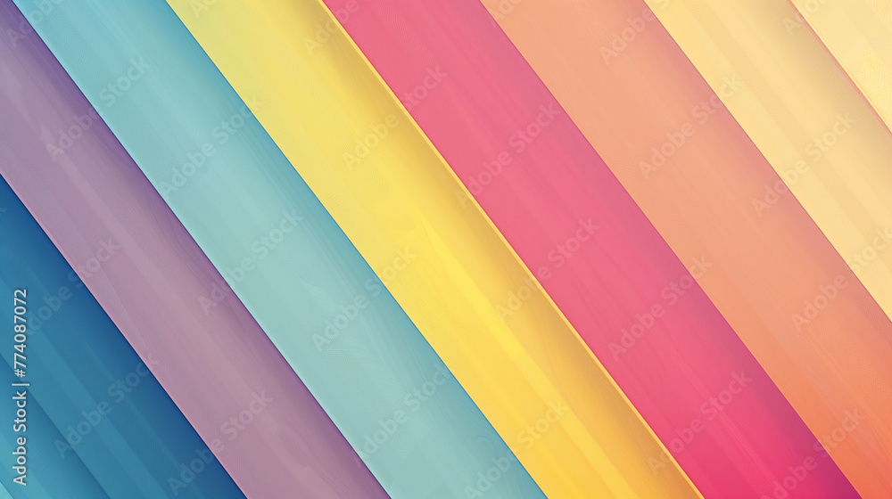 Obraz premium Rainbow Diagonal Stripes
