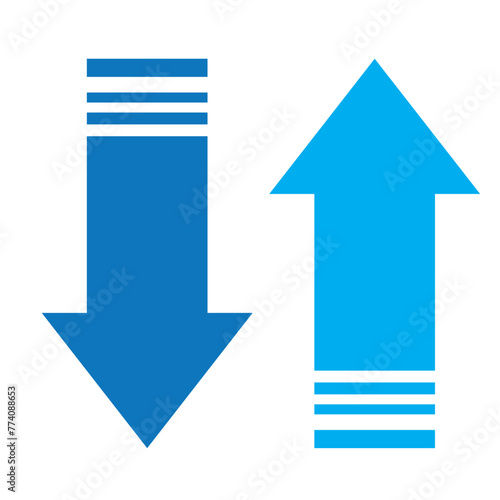 Up and down arrow vector isolated eps10 Free Download Up and down arrow vector isolated eps10 - GFXLoad