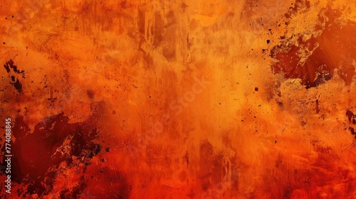Orange grunge template abstract background