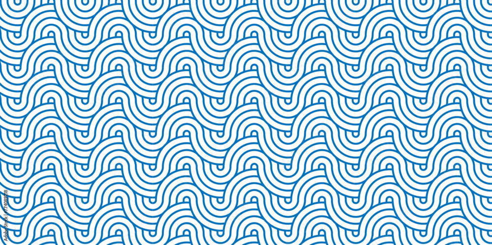 Abstract Minimal overlapping diamond geometric waves spiral abstract circle wave line. blue seamless tile stripe geometric create retro square line backdrop pattern background.
Abstract Minimal overlapping diamond geometric waves spiral abstract circle wave line. blue seamless tile stripe geometric create retro square line backdrop pattern background.