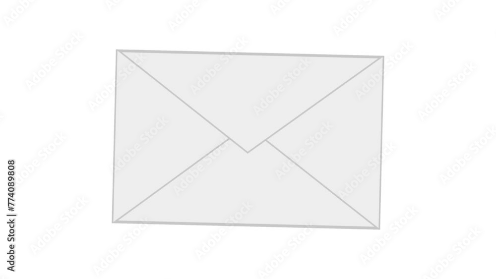 mail letter envelope animation animated illustration with a white and a green screen background mail letter envelope animation animated illustration with a white and a green screen background
