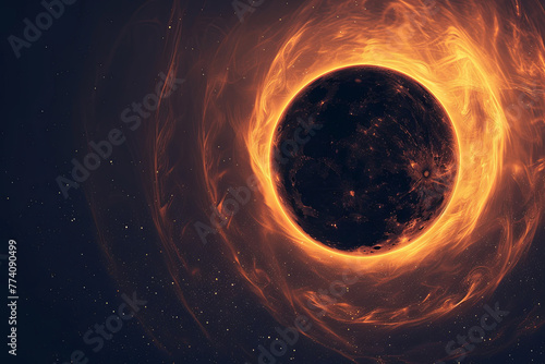 Abstract eclipse design style for background