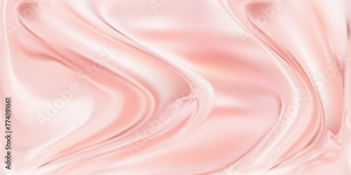 Vector silky pink background with a wave pattern