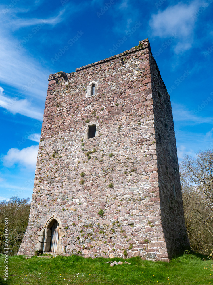 old Irish 13th century castle tower old Irish 13th century castle tower