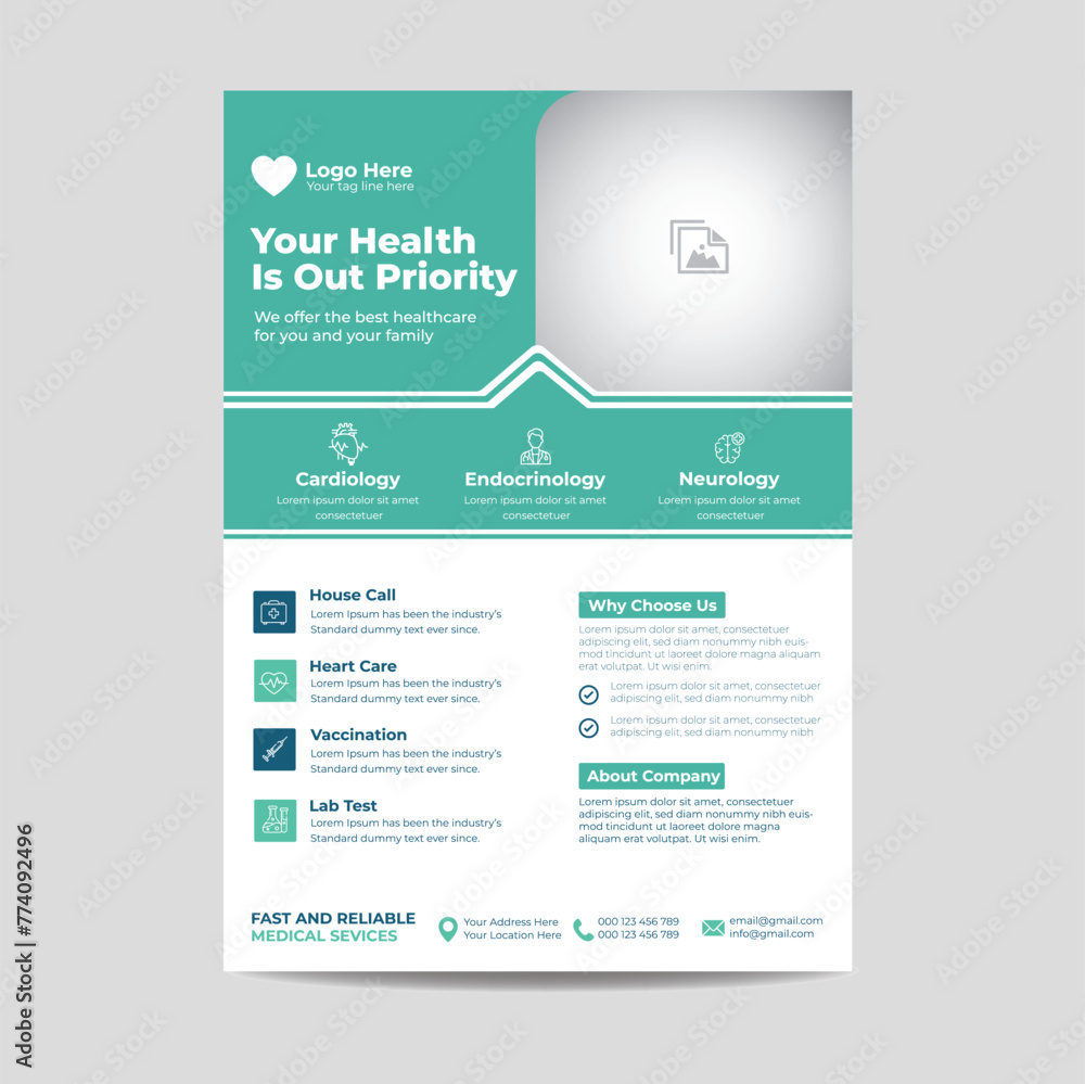 Flyer Design For Any Health Service