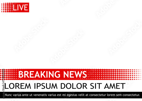 Breaking news template pop art PNG photo