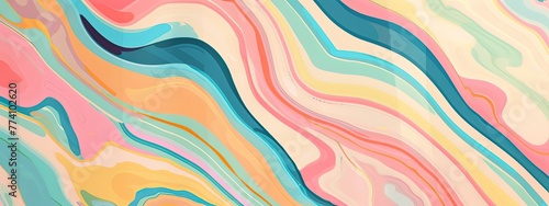 60s background in pastel colors