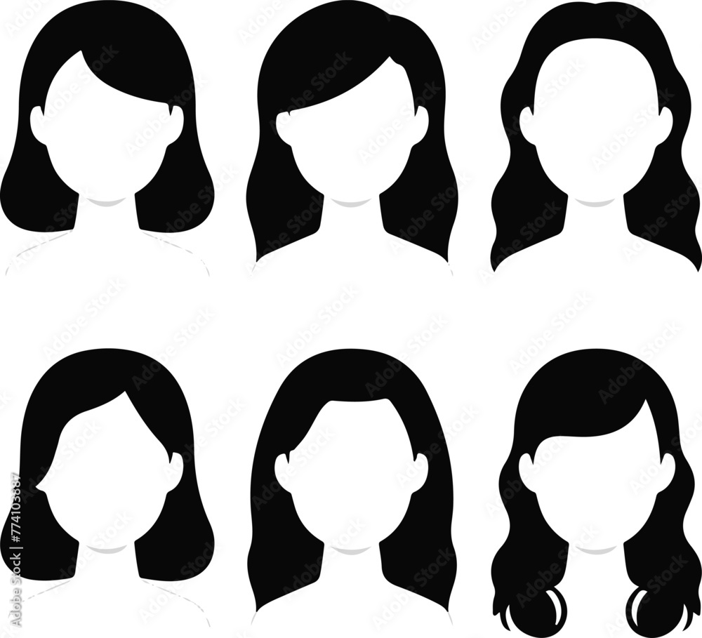 vector creative hand drawn profile icons collection vector creative hand drawn profile icons collection