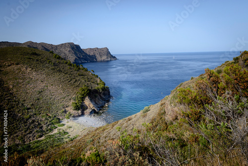 Paisaje del Parque Natural de Cap de Creus en el norte de la Costa Brava, Alt Emporda , Girona , Cataluña