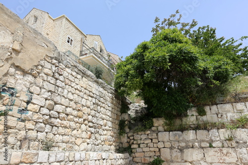 06/30/2023 Safed Israel. Ancient city of Safed, city of Kabbalists and artists