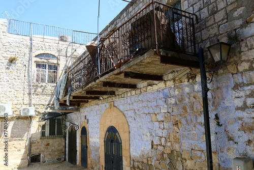 06/30/2023 Safed Israel. Ancient city of Safed, city of Kabbalists and artists