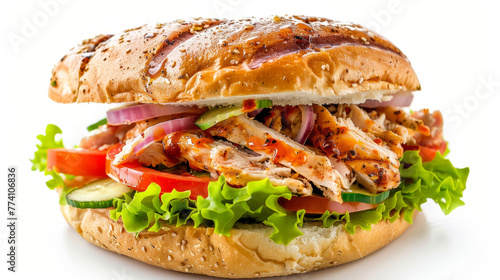 Sandwich with chicken, Generative AI