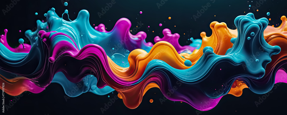 The Ephemeral Beauty of Abstract Gradient Fluid Color. The Ephemeral Beauty of Abstract Gradient Fluid Color.