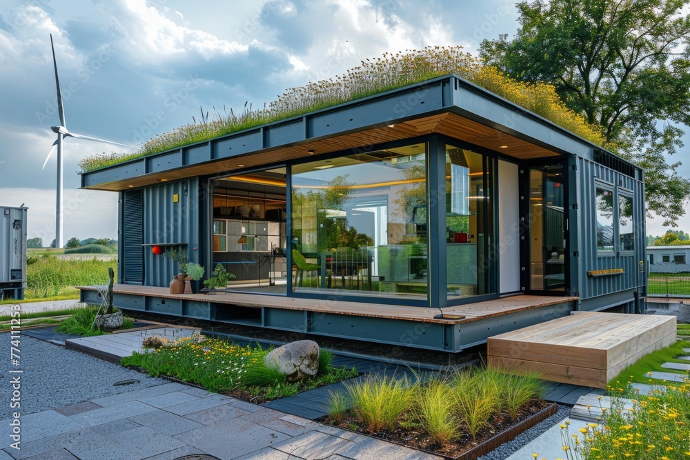 Minimalist Container House with Modern Minimalism Design

