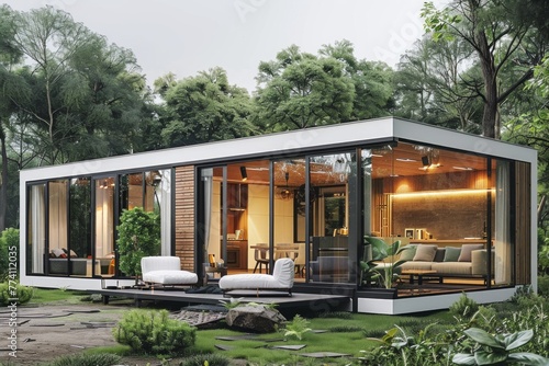 Minimalist Container House with Modern Minimalism Design