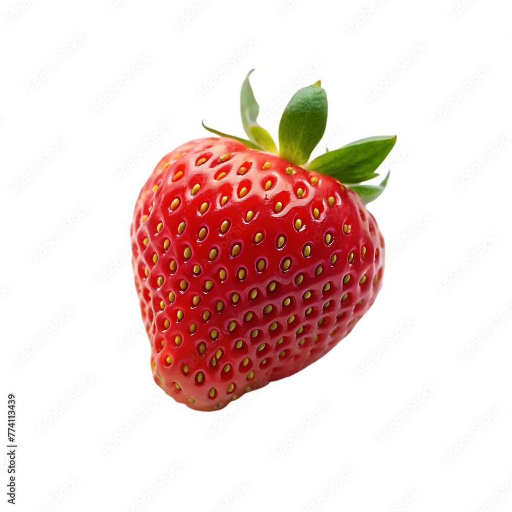 3d fly realistic isolated strawberry fruit 3d fly realistic isolated strawberry fruit