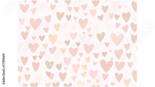 Heart print cute pattern vector illustration