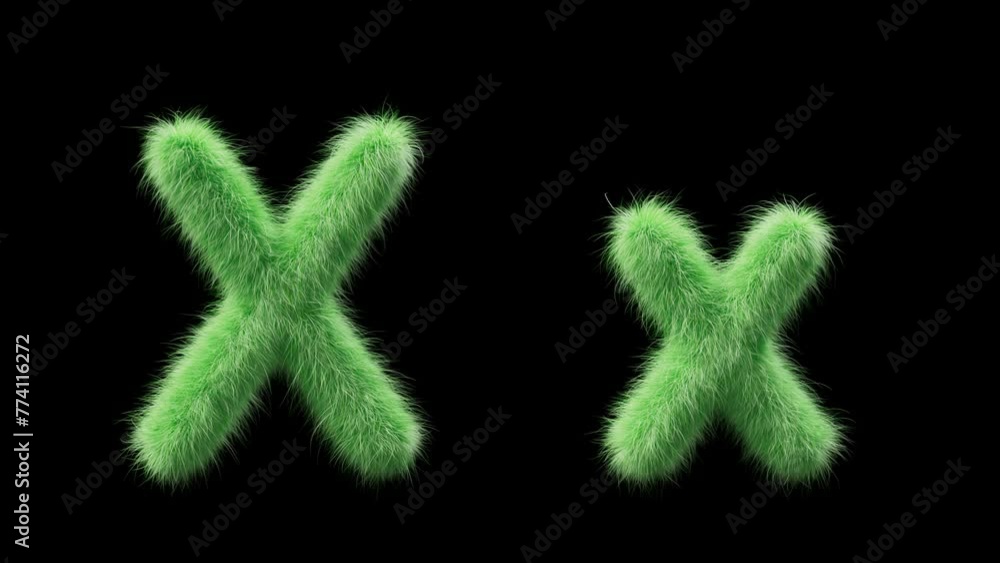 3D animation of a uppercase and lowercase grassy letter X. Sign in the style of field grass. The file contains an Alpha Channel. ProRes4 RGBA 3D animation of a uppercase and lowercase grassy letter X. Sign in the style of field grass. The file contains an Alpha Channel. ProRes4 RGBA