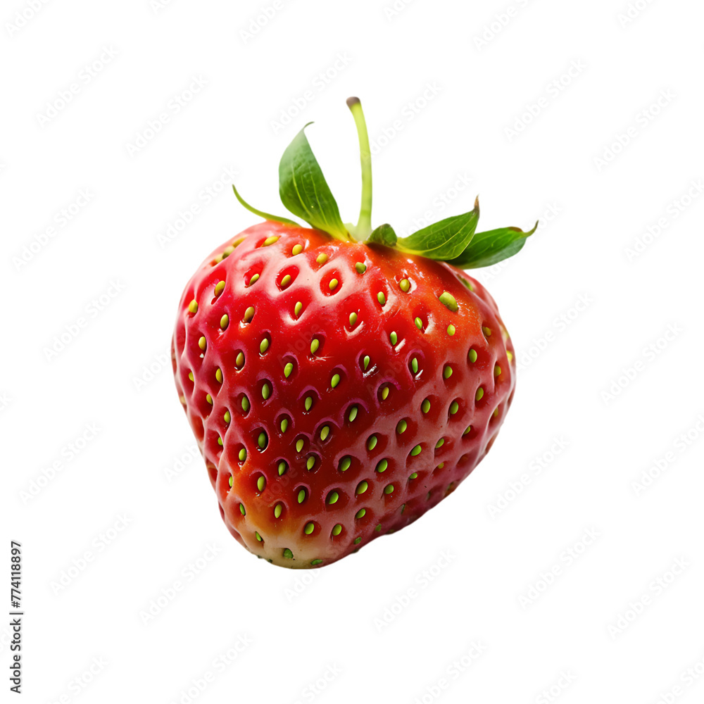 3d fly realistic isolated strawberry fruit 3d fly realistic isolated strawberry fruit
