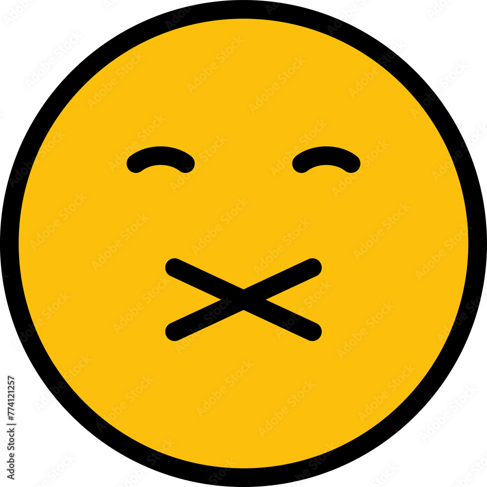 Mute Face Emoji Mute Face Emoji